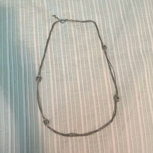 BANCROFT Gina Silver Knot Necklace
